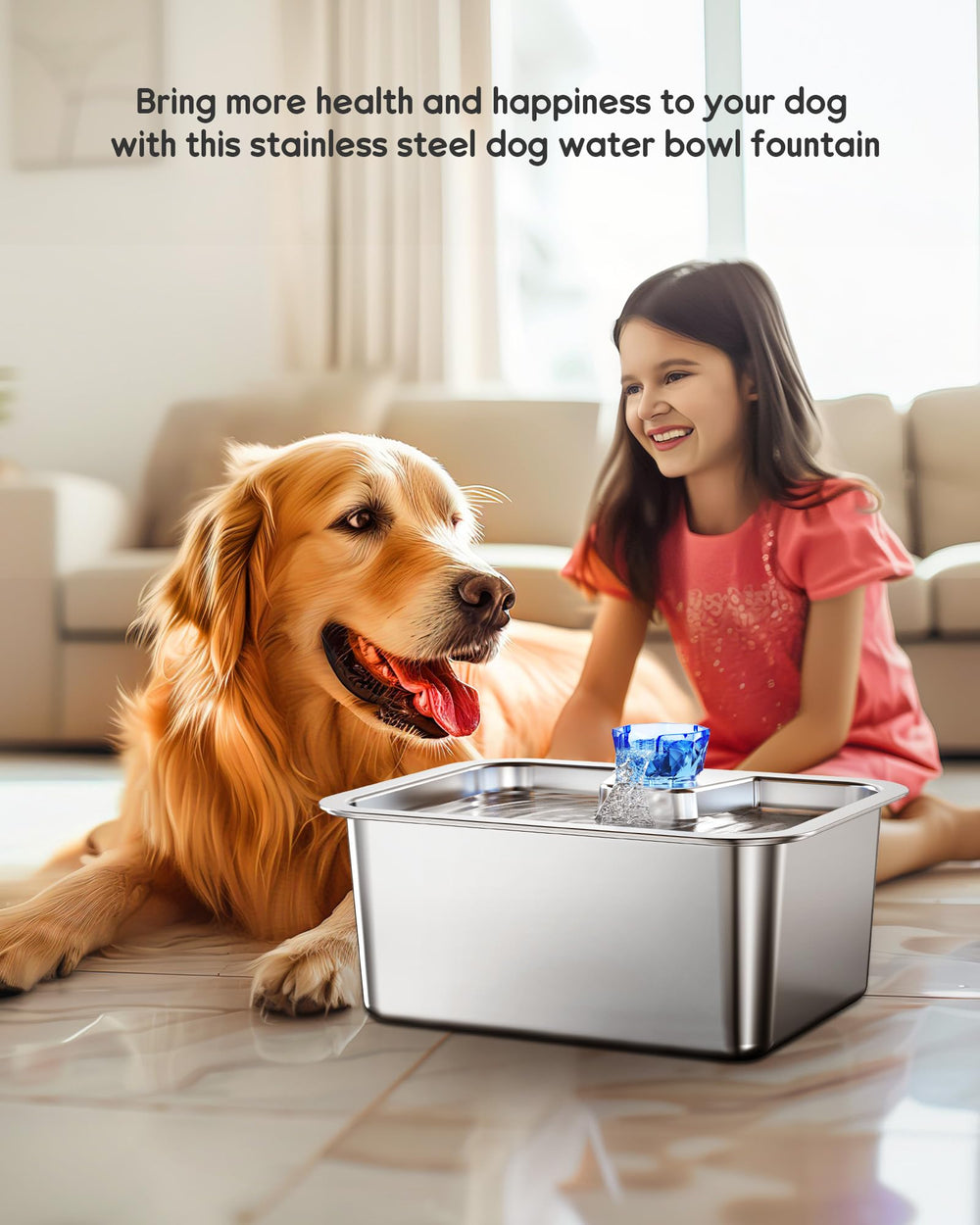 Lesotc two-filters-included setup promotes ongoing hydration for pets