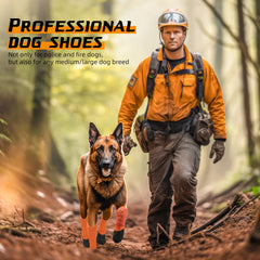 Lesotc winter dog shoes protect paws from snow and cold conditions.