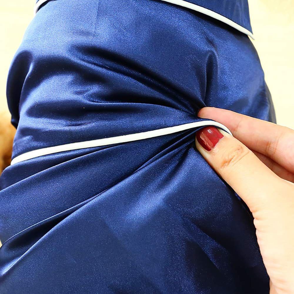 Lifeunion two-legged pajamas close-up highlights button closure for easy on and off.