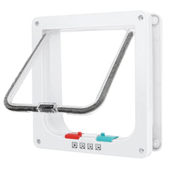 Lessmon cat door medium-frame highlights sturdy ABS construction for long-lasting pet access.
