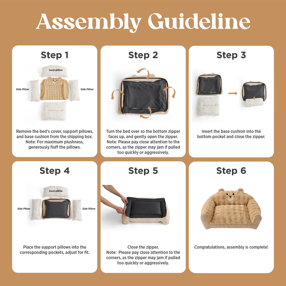 LE SURE Cat Bed cushion detail foam-polyester mix resists flattening.