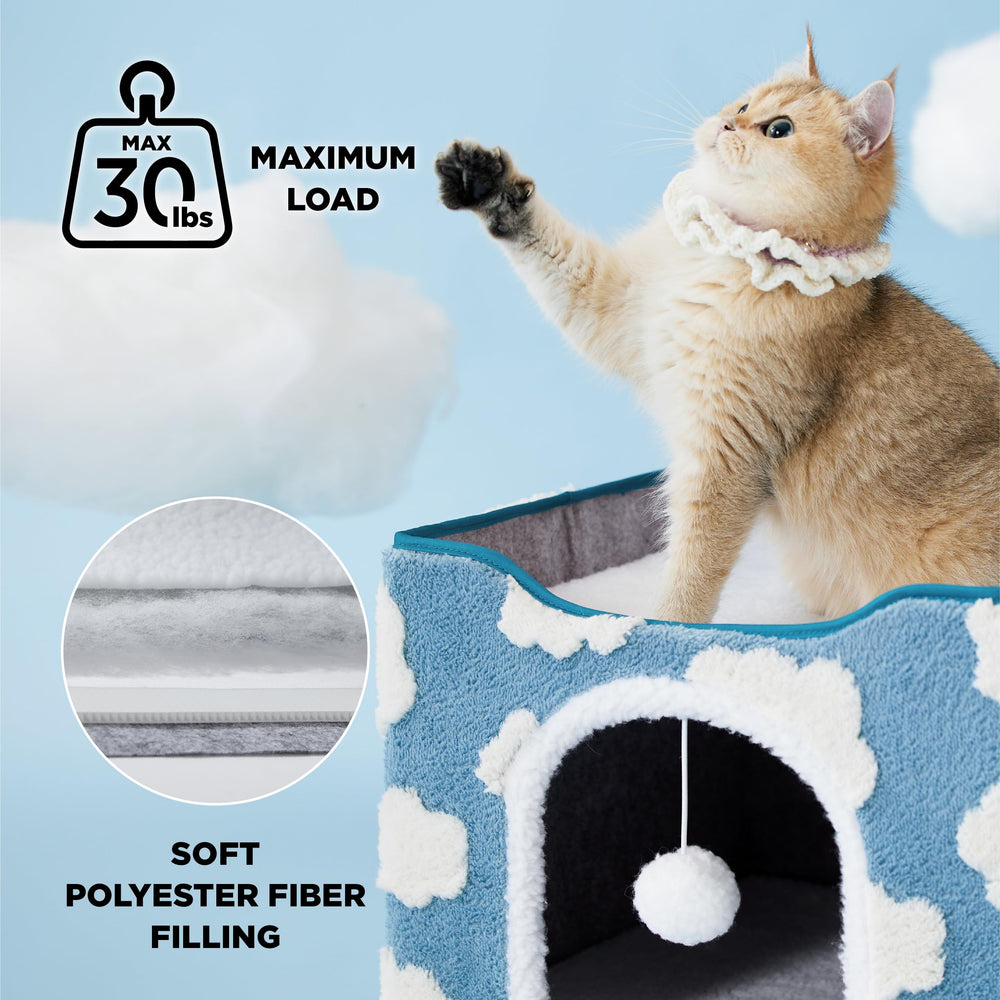 LE SURE cat hideaway bottom den provides private cozy retreat