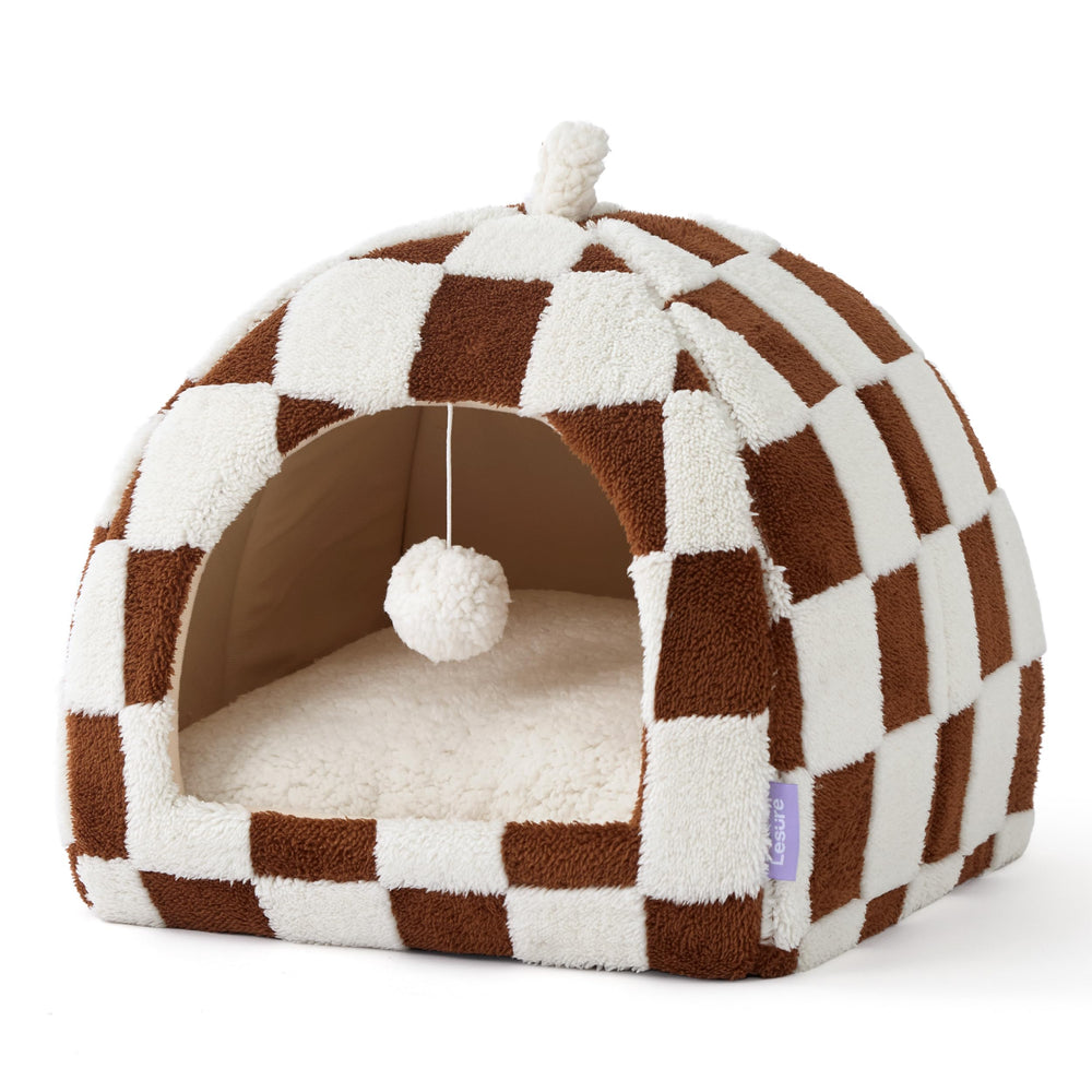 LE SURE Lesure cat bed washable-cushion simplifies cleaning and upkeep.