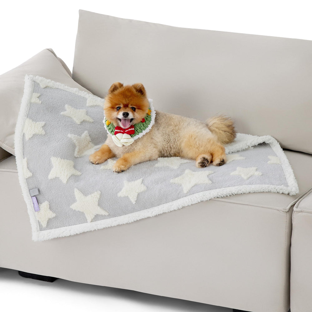 LE SURE dog blanket with jacquard shag side for extra plush warmth
