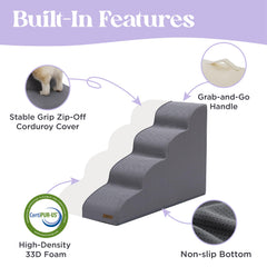Lesure foam-core image highlights lightweight, sturdy construction for portable pet access.