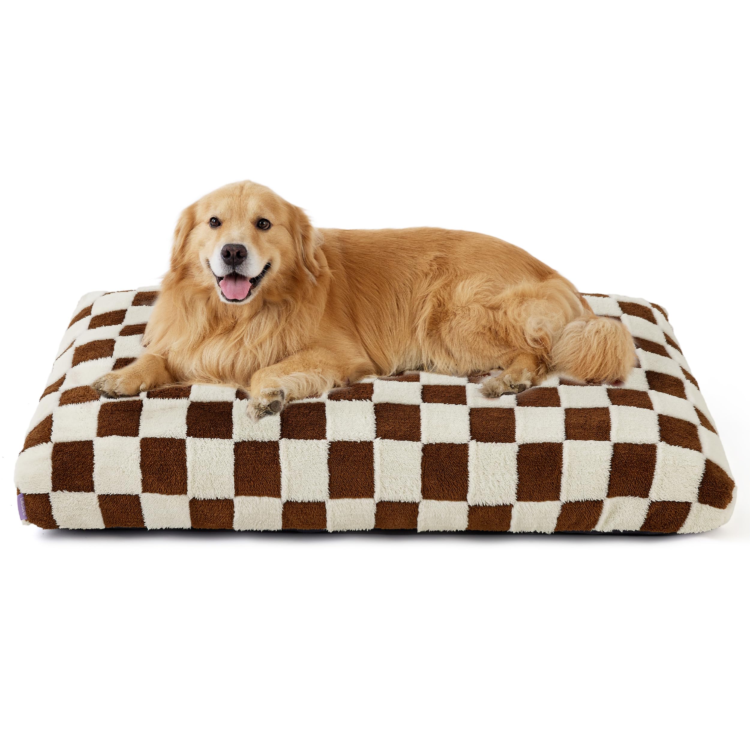 LE SURE extra large dog bed with plush shaggy cover for cozy comfort.