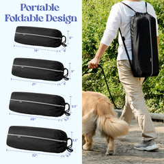 LE SURE Lesure four-door foldable pet kennel with mesh windows for ventilation