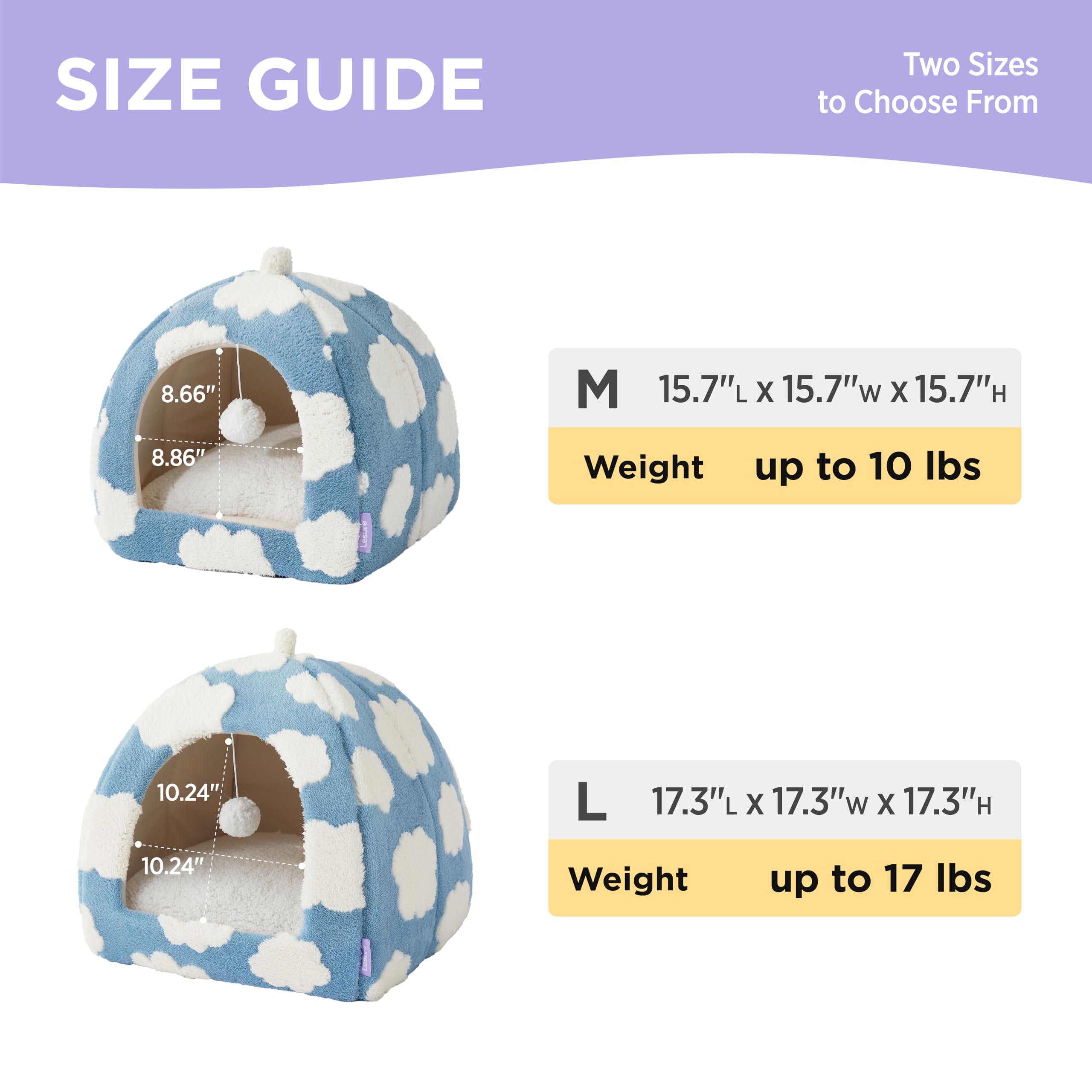 LE SURE non-slip bottom keeps the bed steady on tile or wood floors.