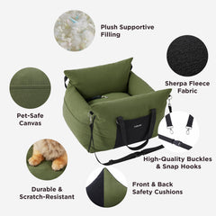 Lesure memory foam filling provides cushioned comfort during drives