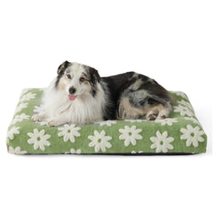 LE SURE XLarge Dog Bed with green cover for plush comfort and style