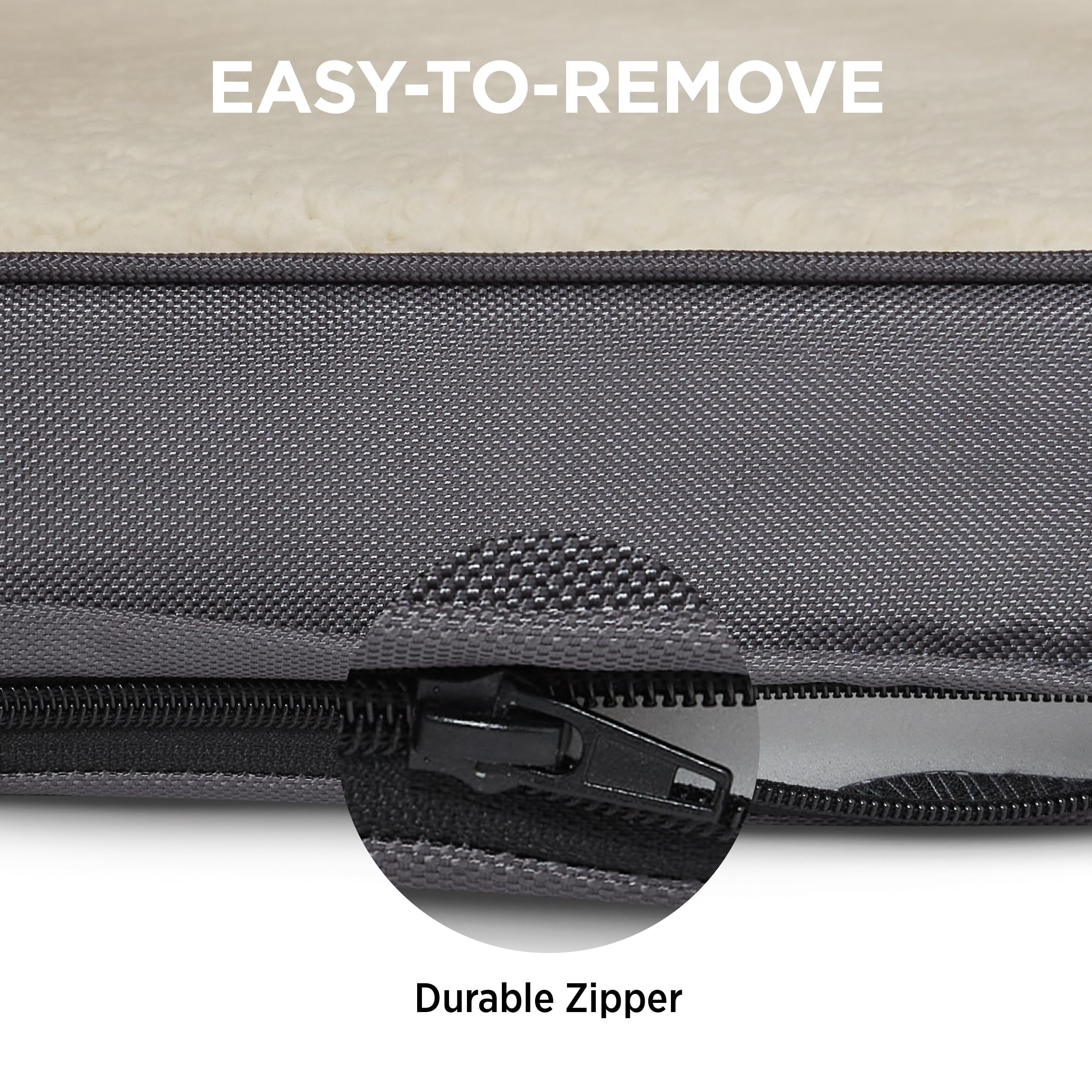 LE SURE XXL easy-care grey cover for gentle machine washing and air drying.