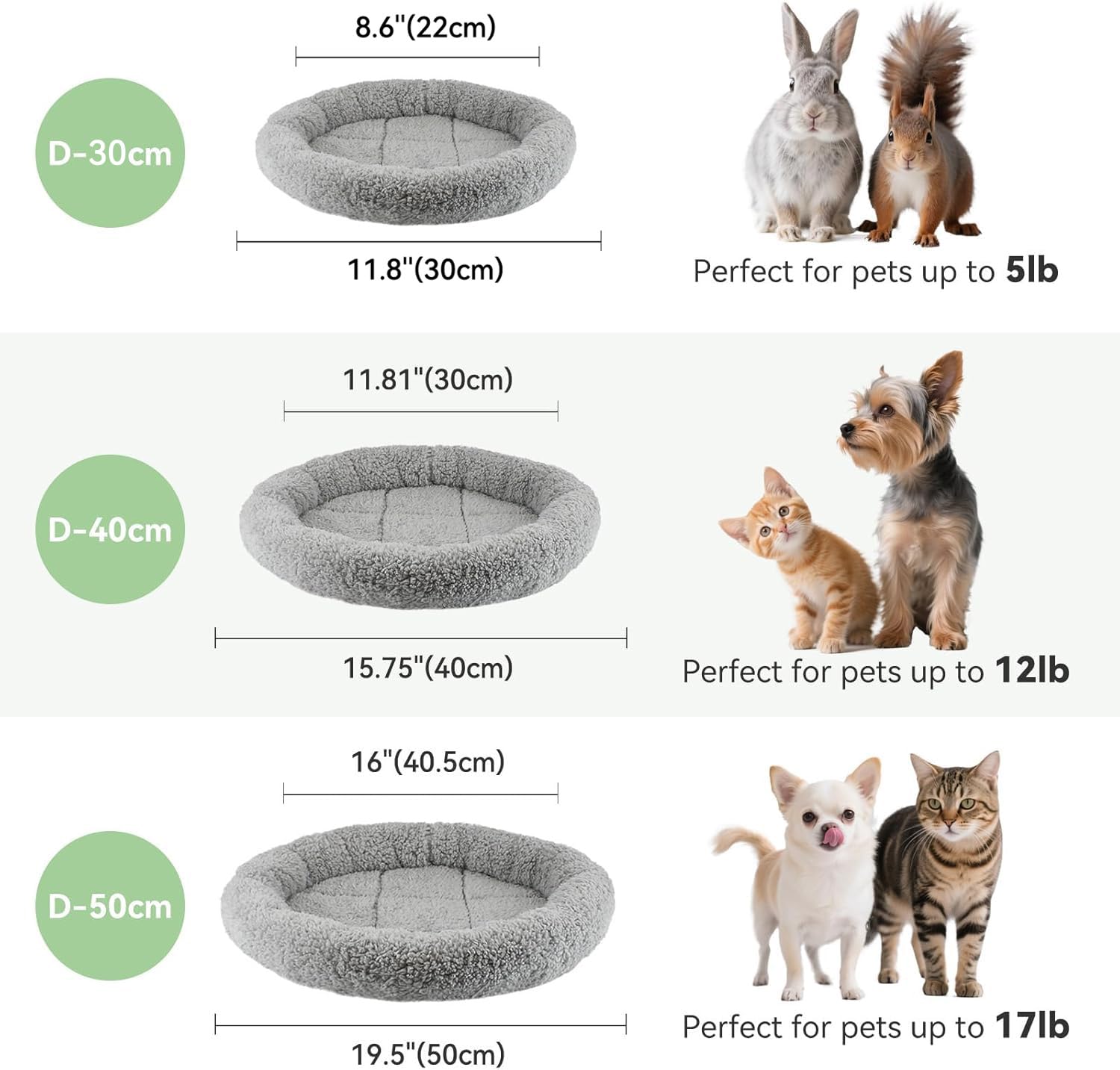 Cama LESYPET portátil para mascotas pequeñas en casa o viaje.