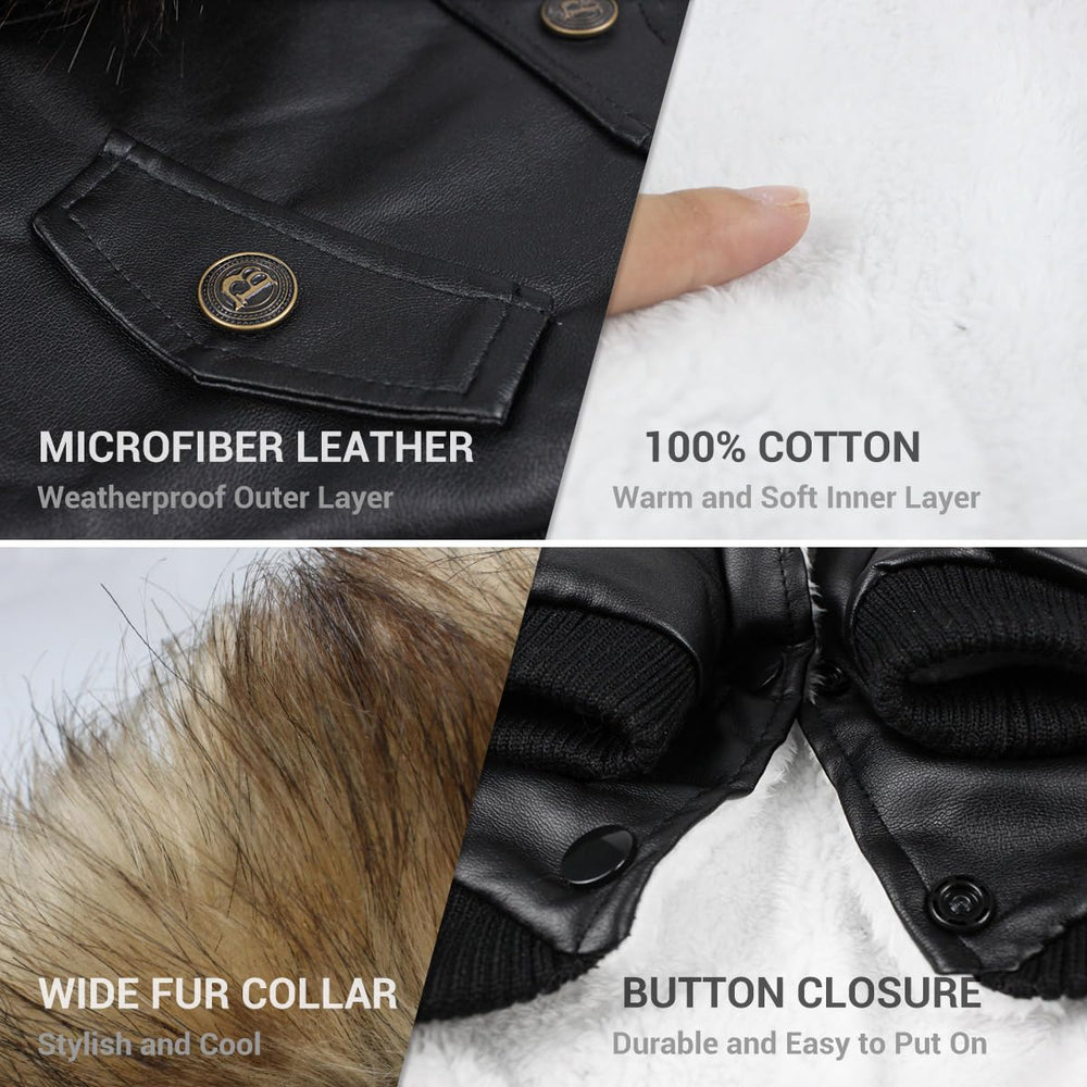 LESYPET fleece-lined interior keeps tiny dogs warm on chilly outings