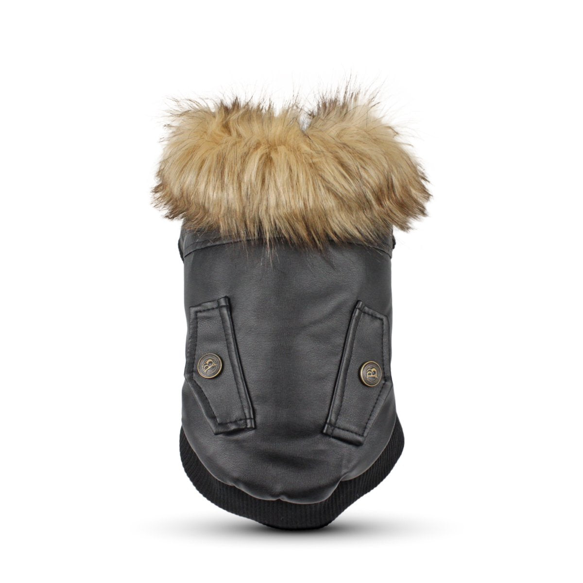 LESYPET dog leather jacket with waterproof material for small dogs during rainy walks