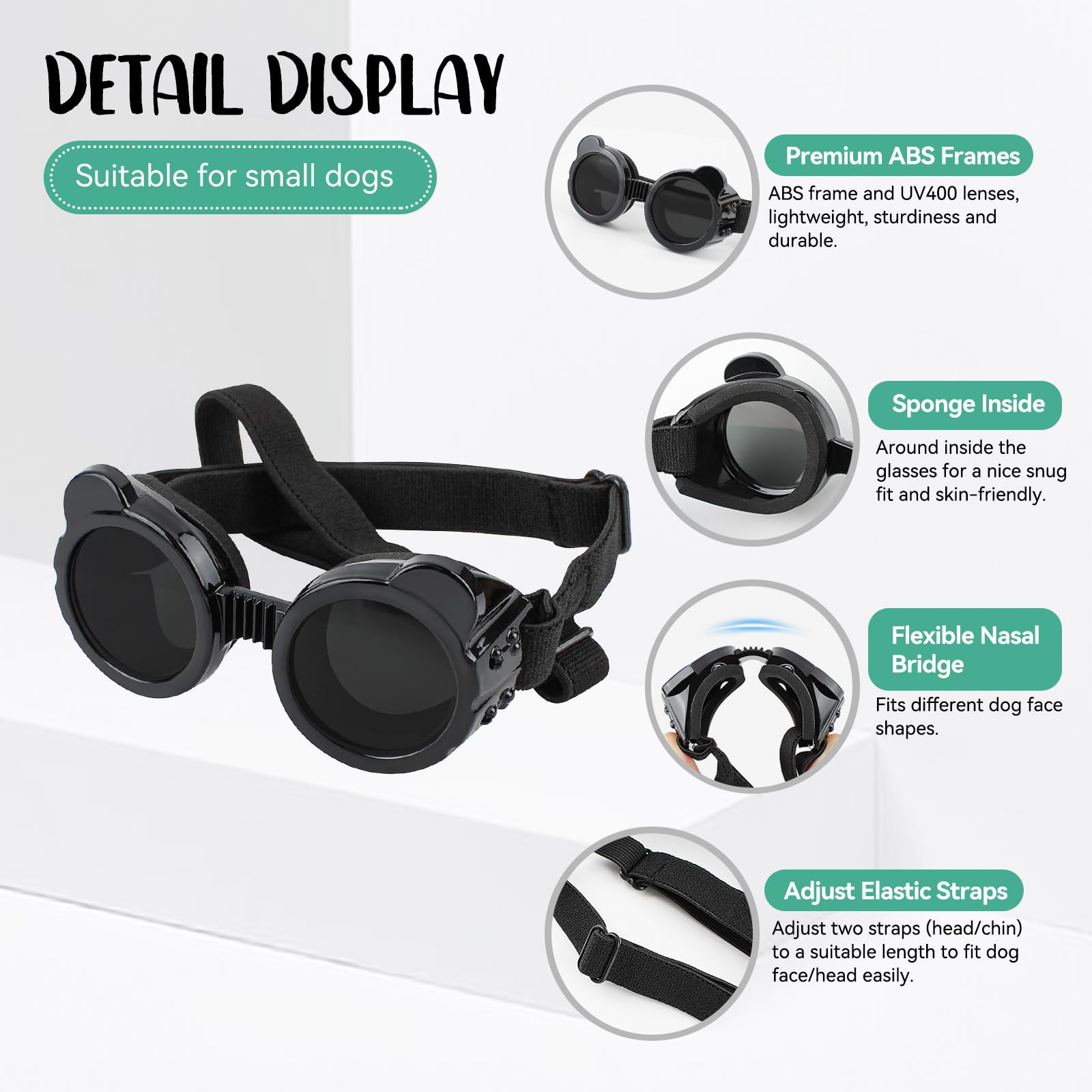 LESYPET UV-protection lenses shield eyes during sunny outdoor moments.