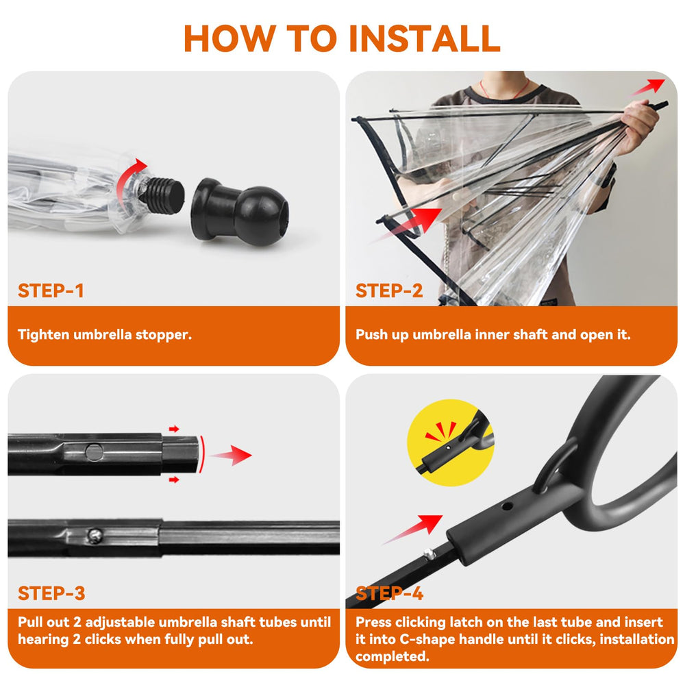 LESYPET rain-ready umbrella enables safer, more comfortable rainy-day strolls with pets.