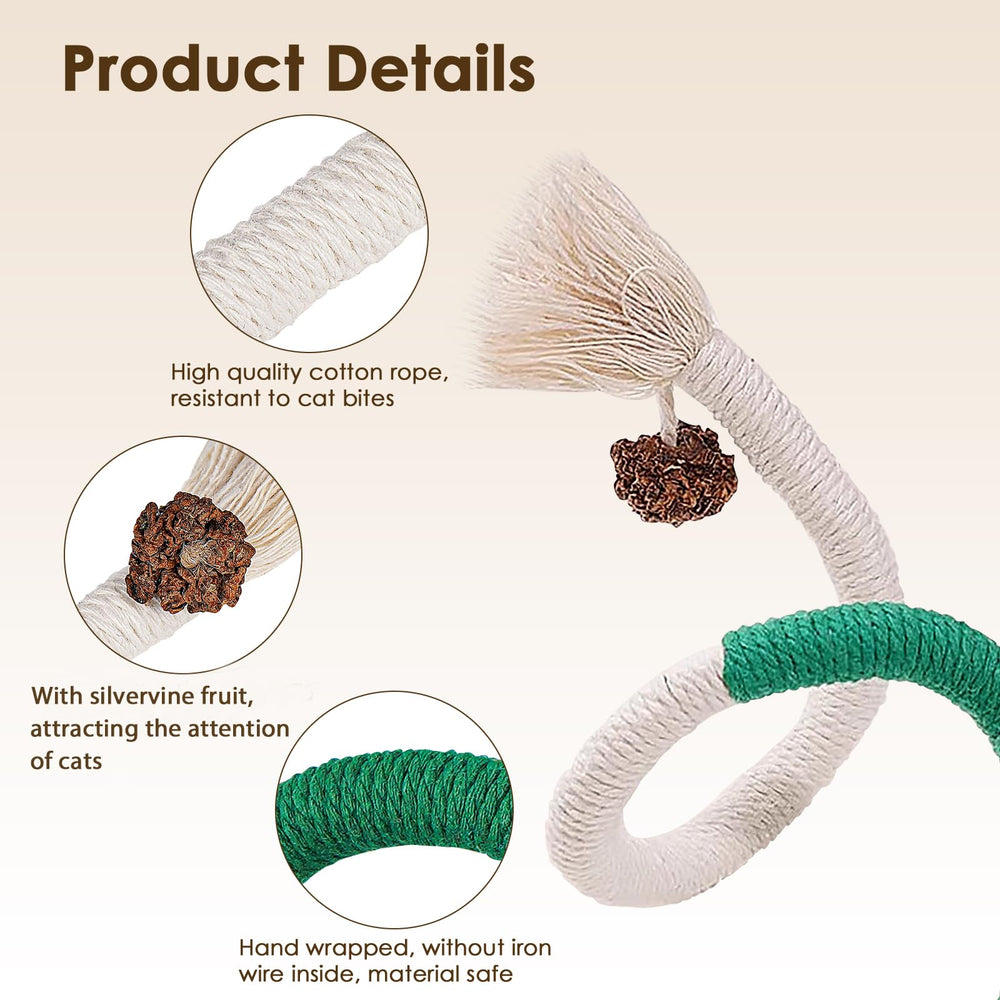 Letalong teething cotton rope toy designed for dental hygiene during play