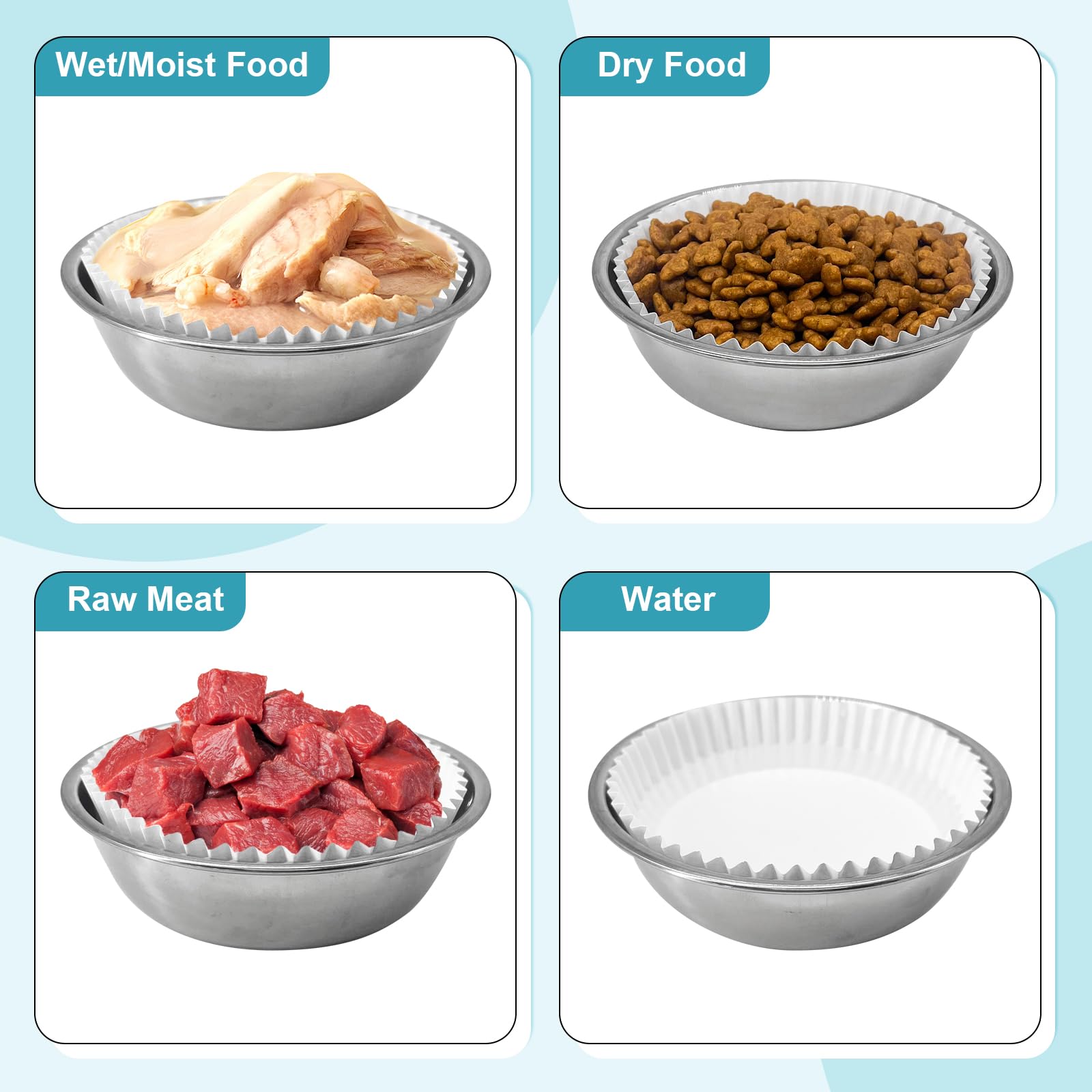 Letesult liner bulk closeup shows food-grade paper keeping meals tidy