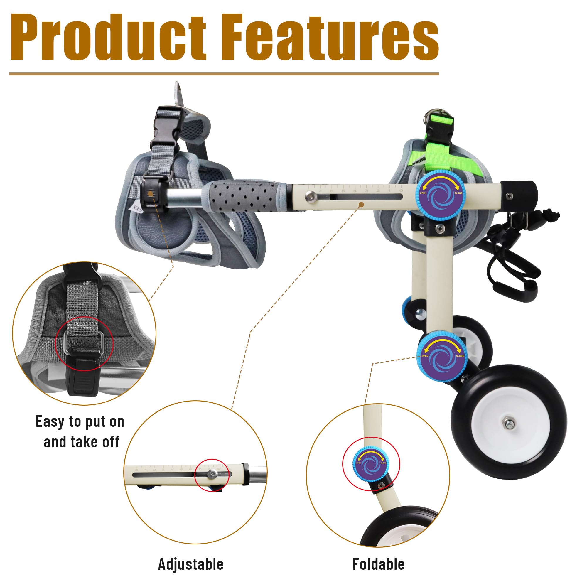 LetPetRun lightweight frame closeup emphasizes durable construction for longevity.