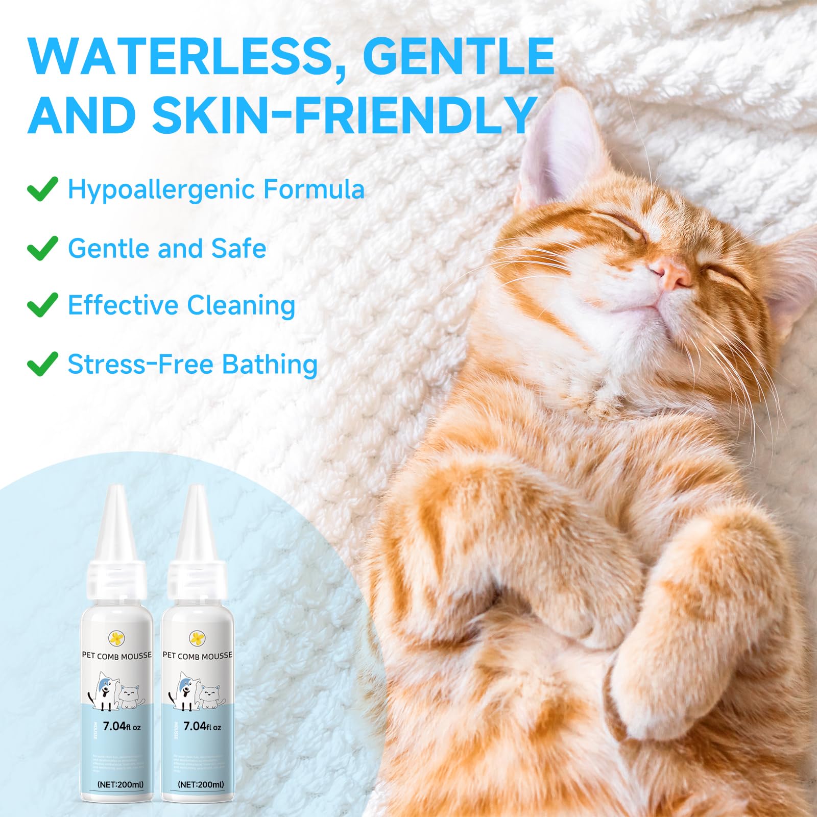 LetsFeed self-cleaning pet comb removes fur and reduces tangles during grooming.
