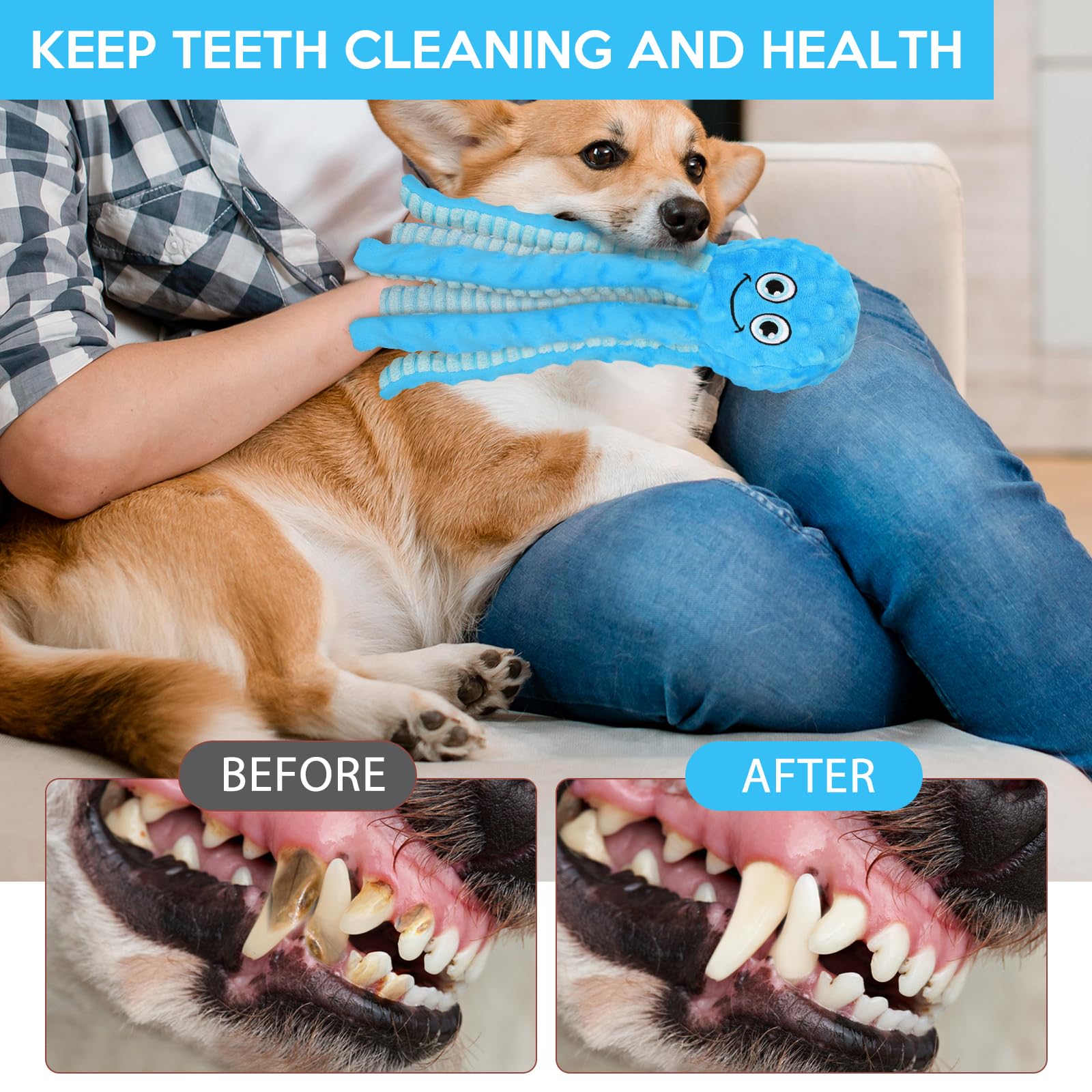 Letsmeet octopus toy with crinkle paper legs sparks curiosity and activity.