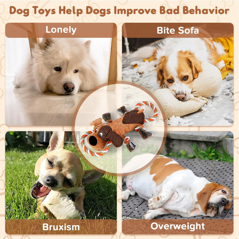Letsmeet Dog Toy interactive tug promotes bonding and active games.