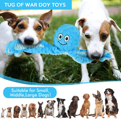 Letsmeet durable octopus chew toy supports chewing and active exploration.