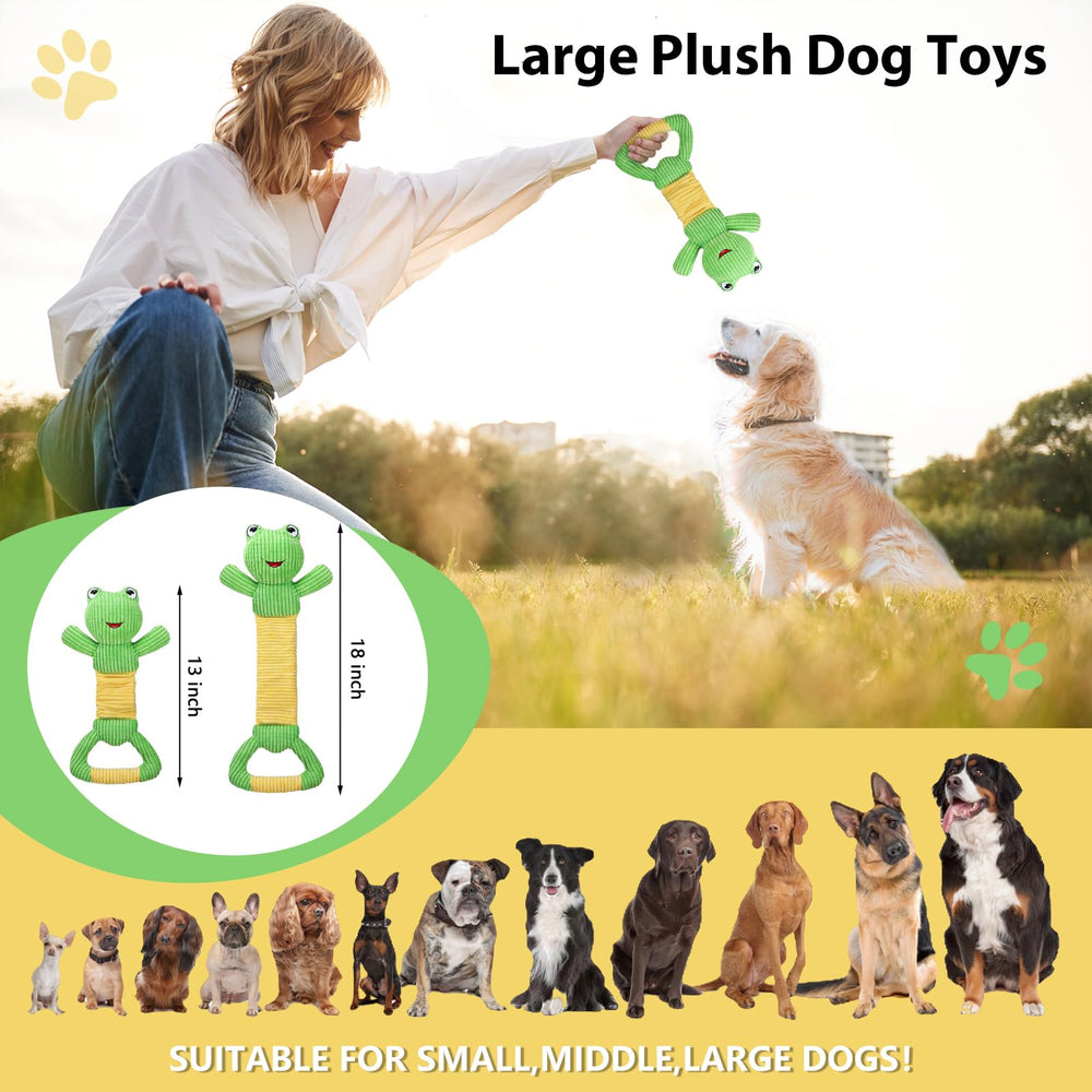 Letsmeet Juguete perro peluche-grande: suave y duradero para mordidas juguetonas.
