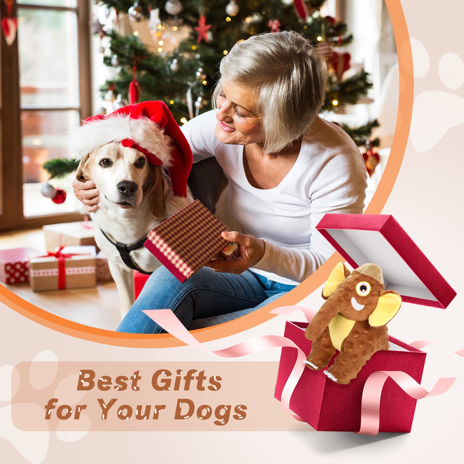 Letsmeet juguete regalo para perros, perfecta compañía en fiestas