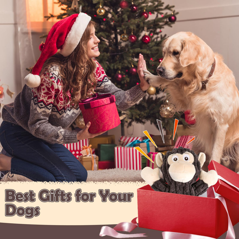 Letsmeet plush dog toy makes a thoughtful gift for dog lovers.
