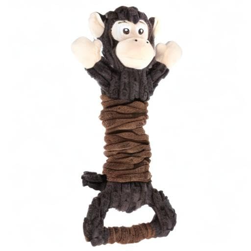 Letsmeet plush dog toy supports playful bonding during fetch and tug sessions.