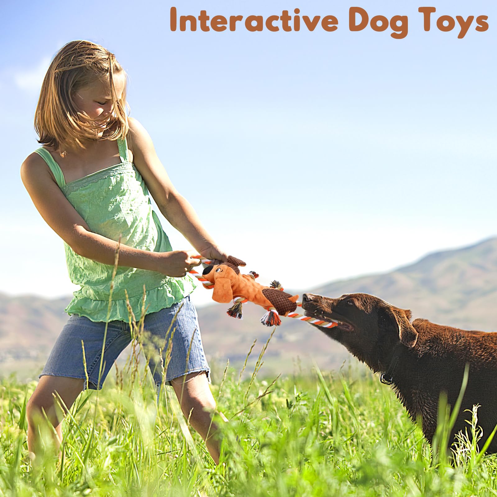 Letsmeet Plush Dog Toy for large dogs supports chewing and engagement.