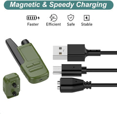 Lettou jugbow-dt61 charger connectors close-up for magnetic plug alignment