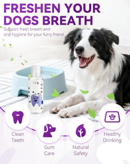 LEWELLRY dog drinking water demonstrates easy daily care integration.