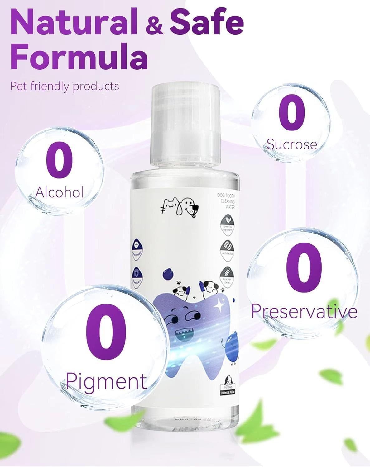 LEWELLRY natural ingredients label showcases plant-based dental care.
