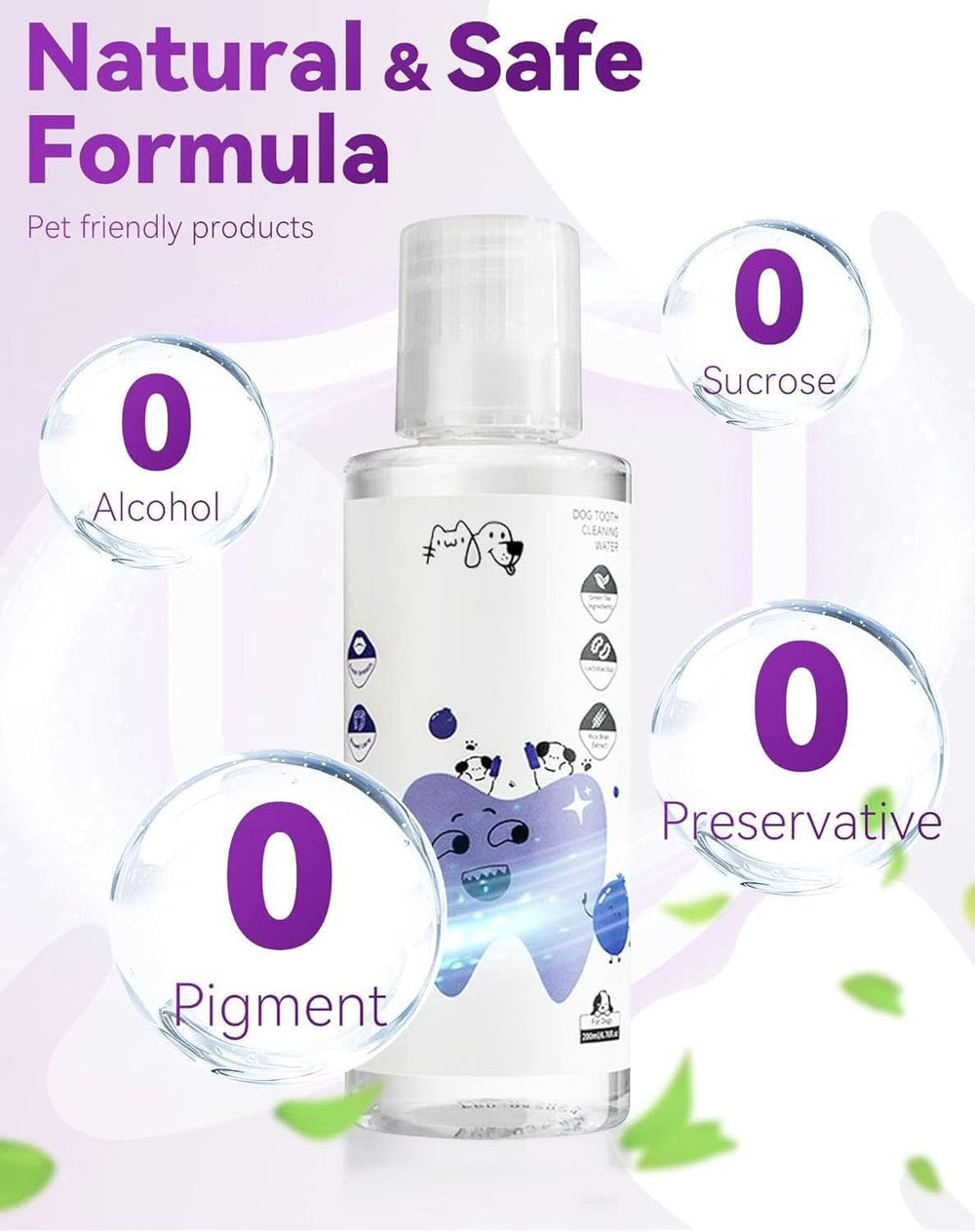LEWELLRY natural ingredients label showcases plant-based dental care.