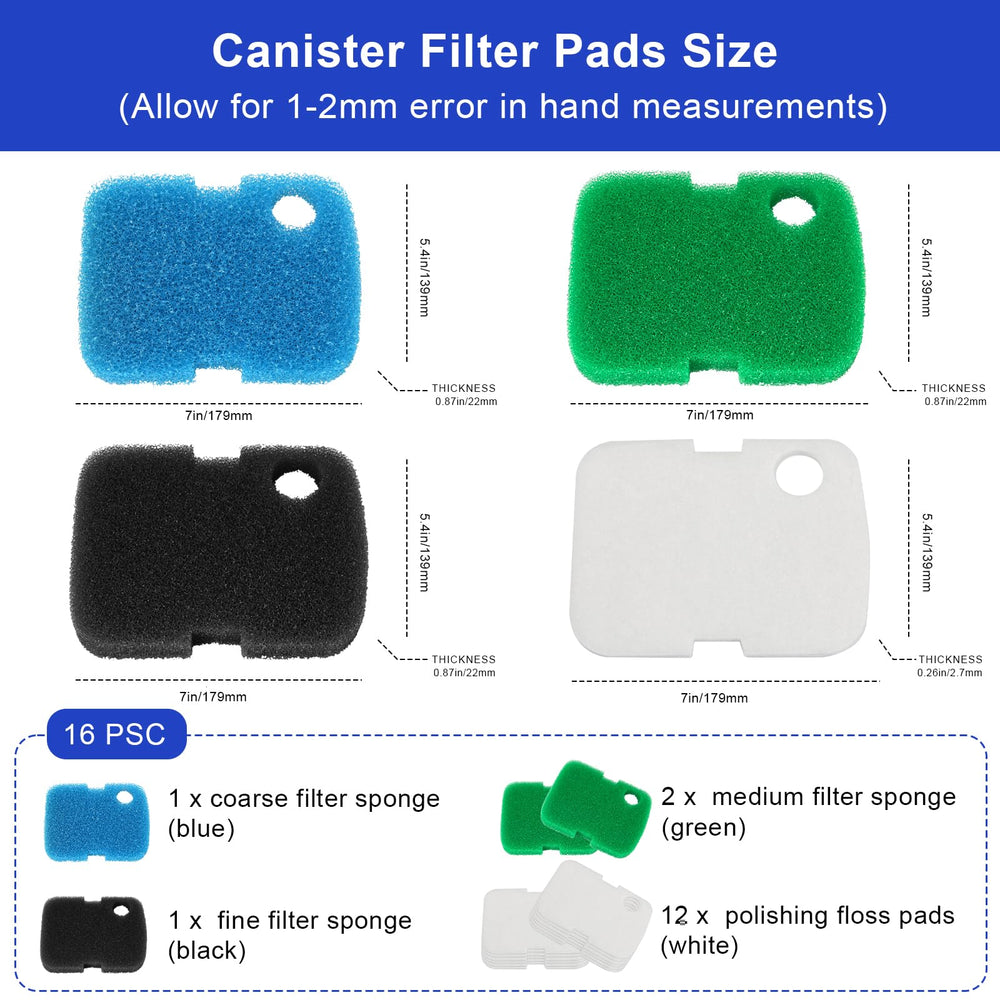 LEWEREST Penn Plax Cascade polishing floss pads promote clear water and small particle removal.