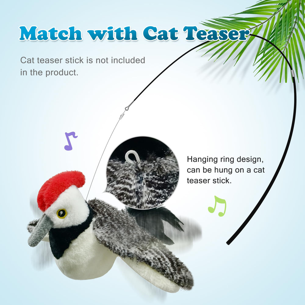 LEWISIER cat toy catnip included boosts playful energy during training.