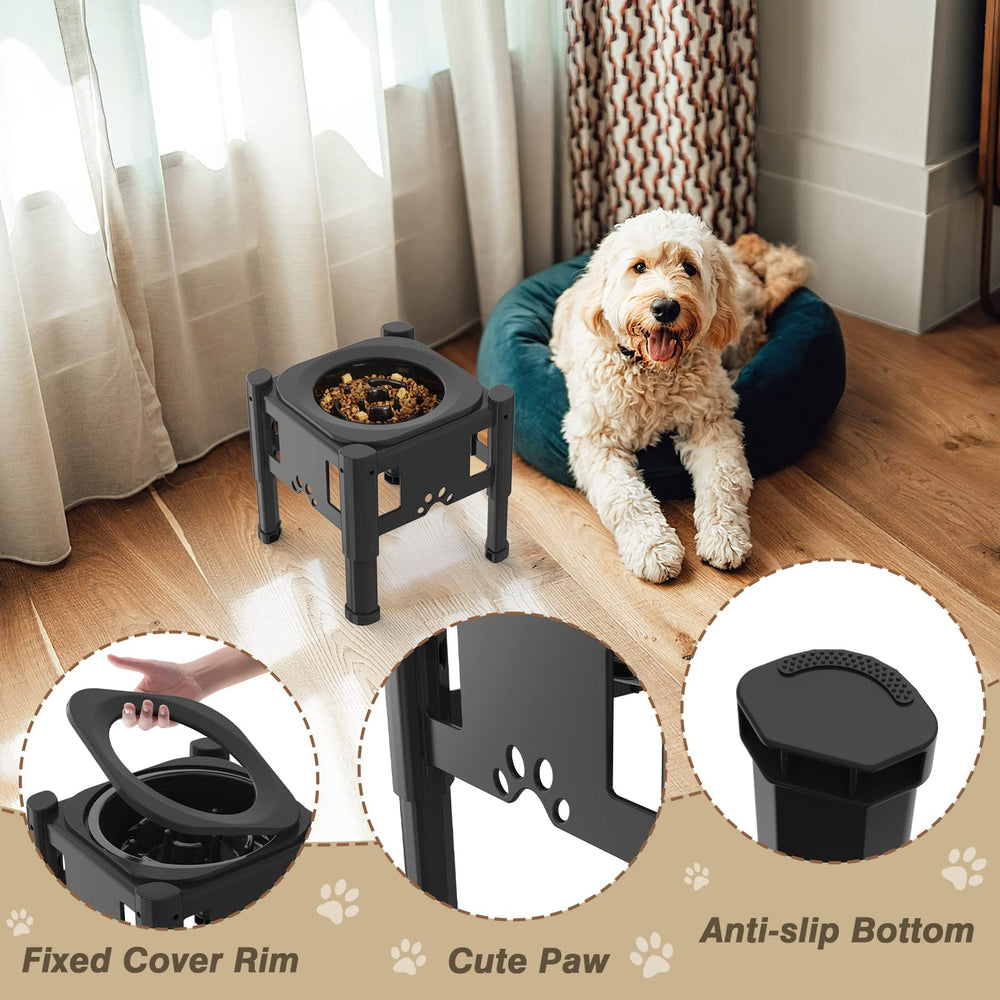 Lewondr anti-slip pads keep the stand steady during meals.