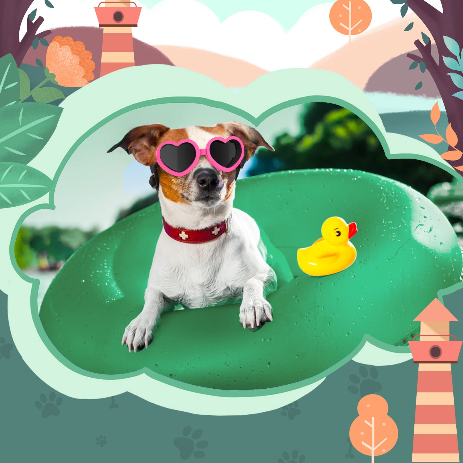 Lewondr lightweight-frame dog glasses feel barely there during daily wear.