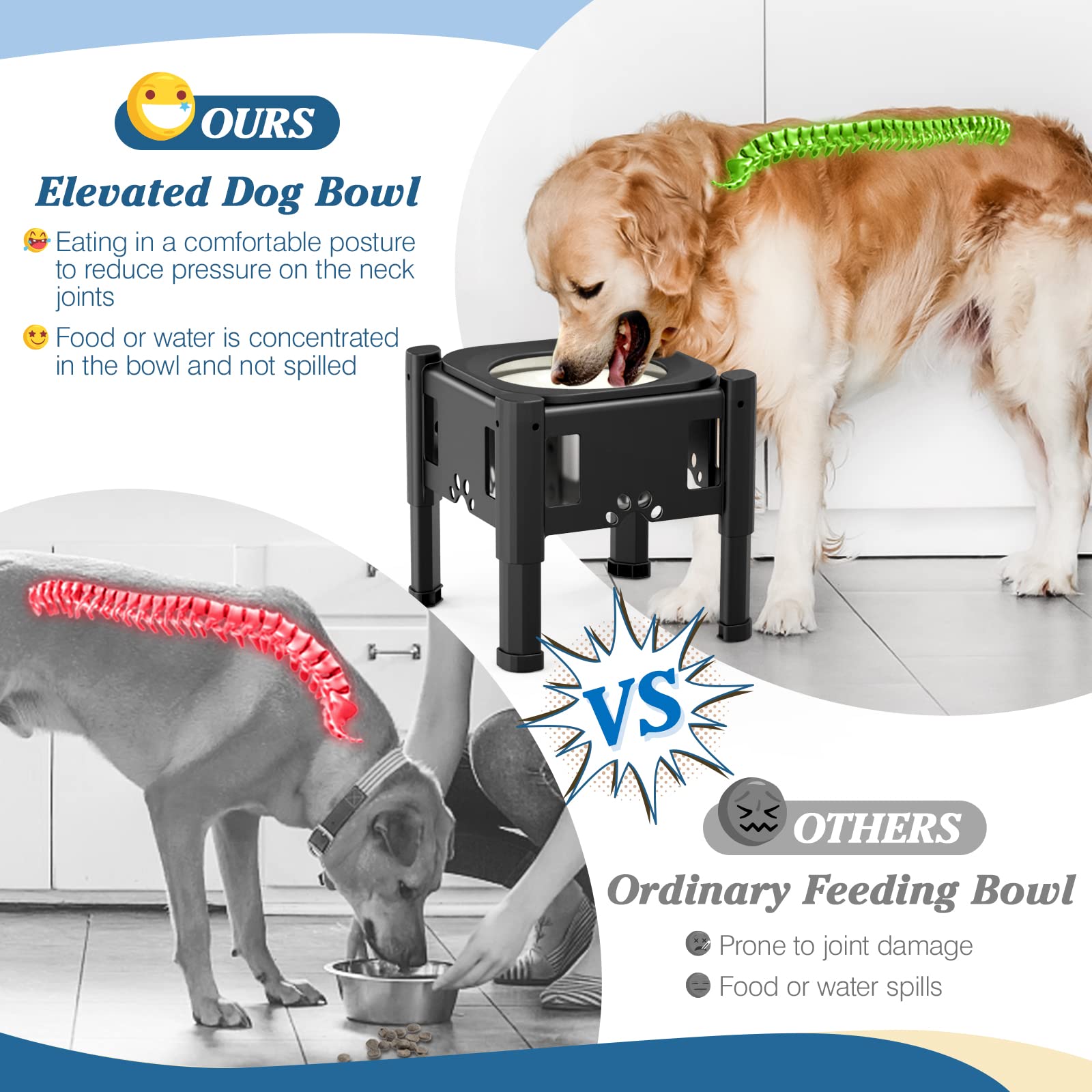 Lewondr slow water feeder bowl slows drinking to reduce splashing