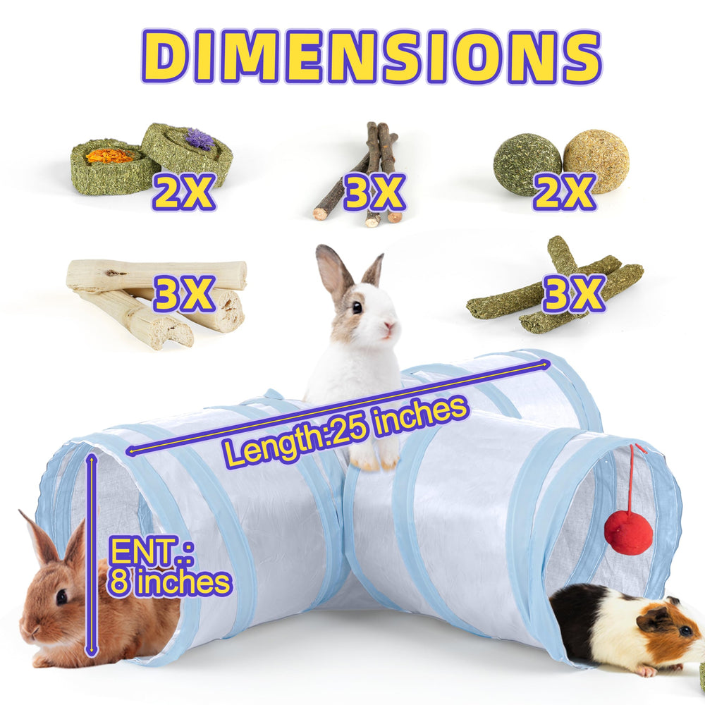 LEXASTLE rabbit hideout with 3-way entries for easy access and cozy naps.