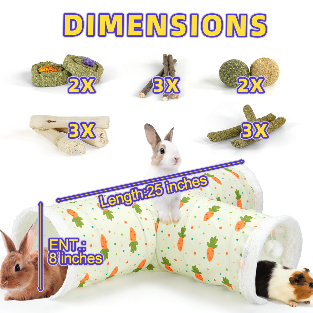 LEXASTLE Bunny Tunnels crinkle-center creates engaging sounds during exploration.