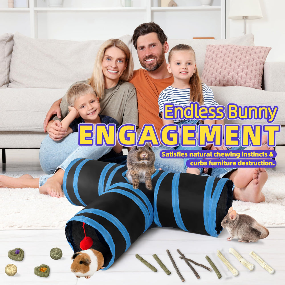 LEXASTLE Fit-size Tunnel Suitable for rabbits and small pets under 5 lbs