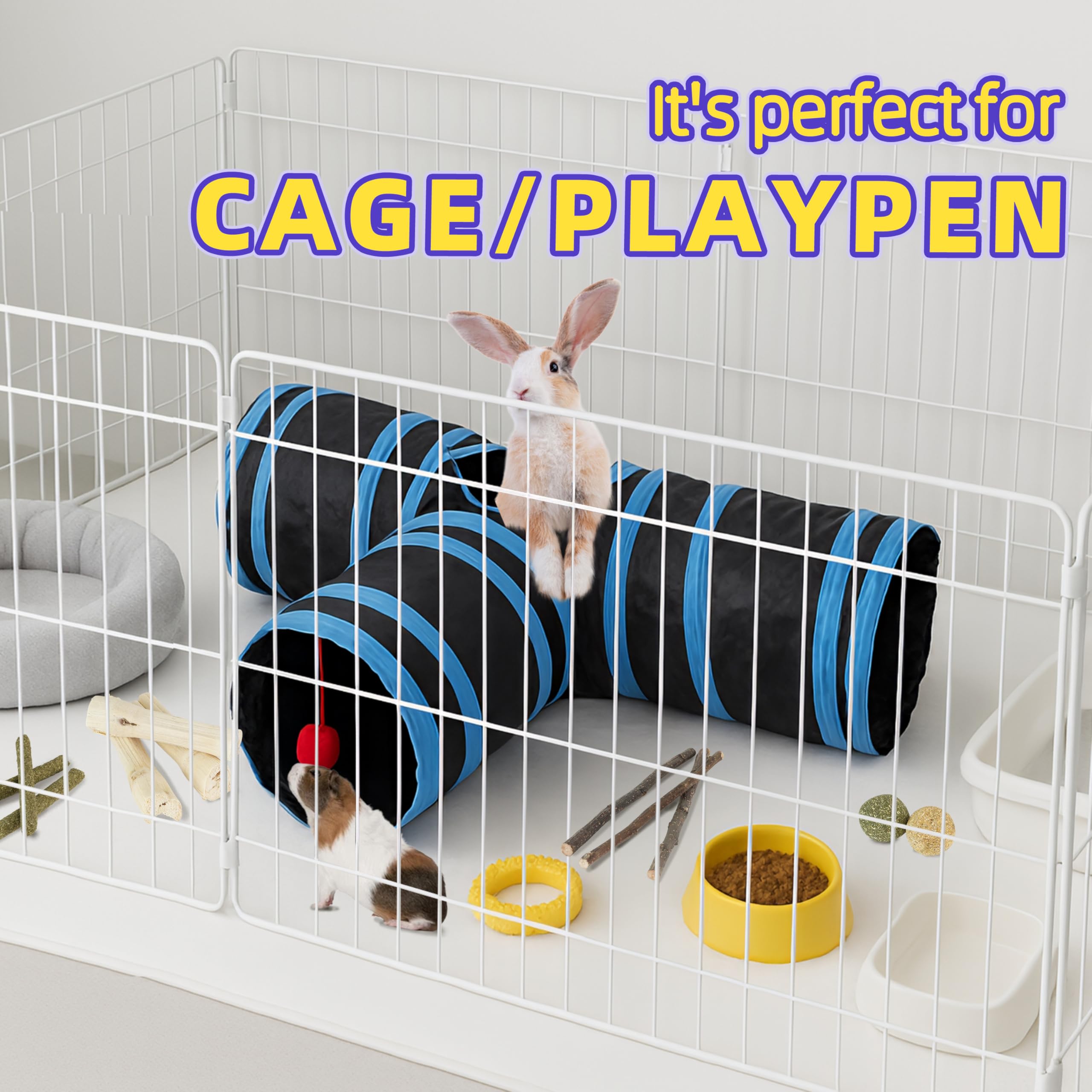 LEXASTLE Collapsible Tunnel folded flat for storage or travel