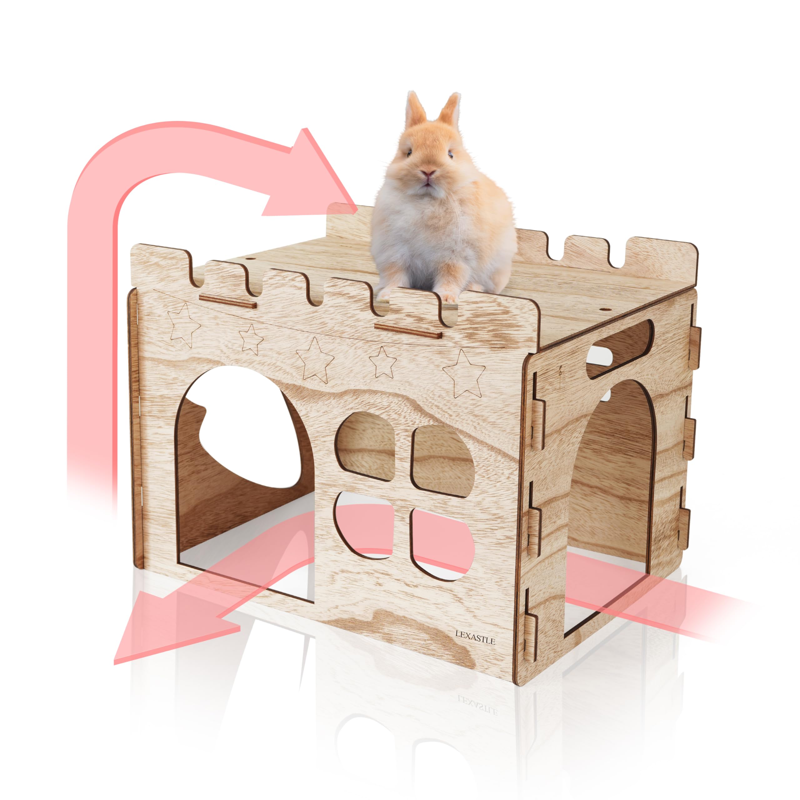 LEXASTLE Wooden safety build, sturdy 5mm wood for daily use