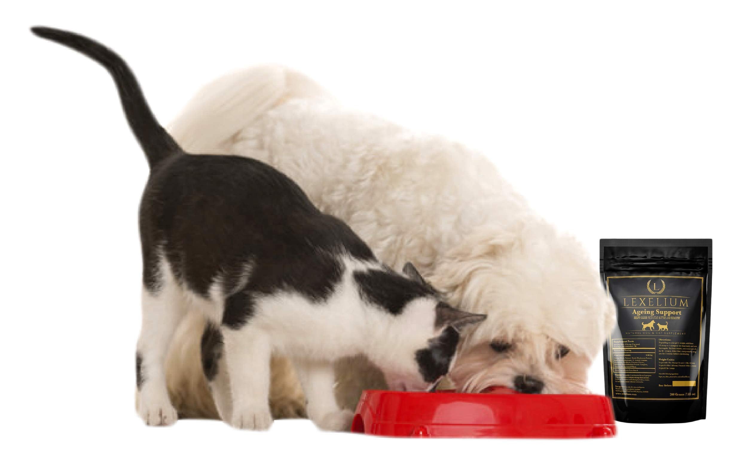 Lexelium nursing supplement ingredient list close-up with nutrients