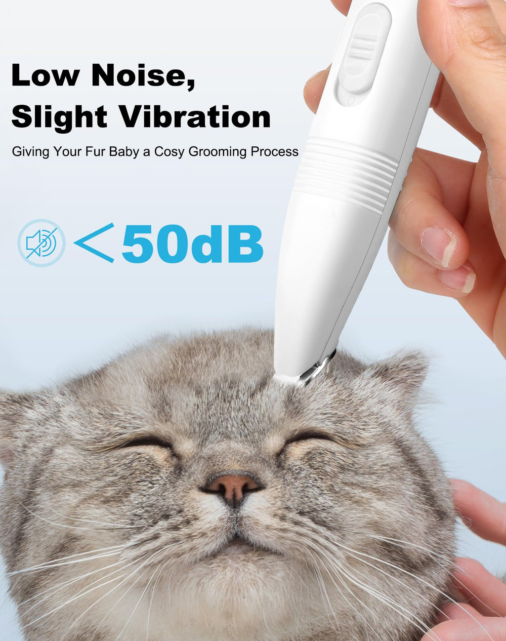 lexflext dog grooming clippers face-ears close-up for precise facial trimming