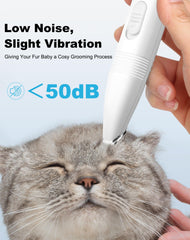 lexflext dog grooming clippers face-ears close-up for precise facial trimming