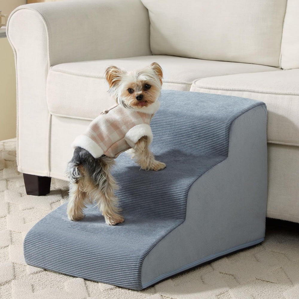 LEXTRO dog stairs 3-steps aid safe bed access for small dogs